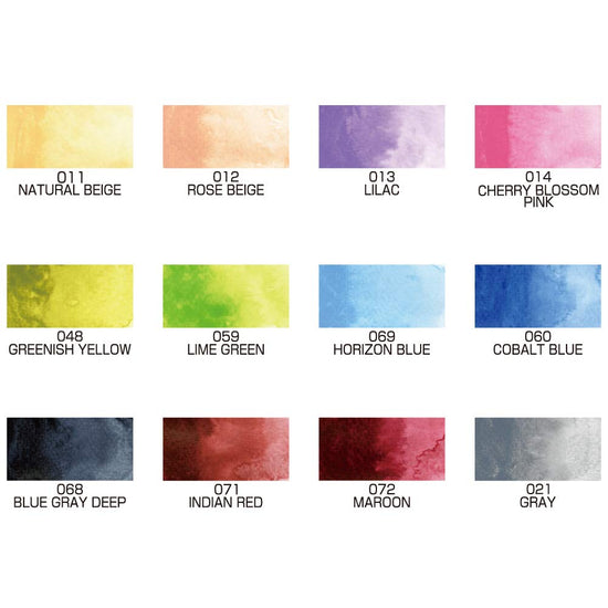 Kuretake GANSAI TAMBI watercolor paint set — professional-quality, non-toxic colors made in Japan