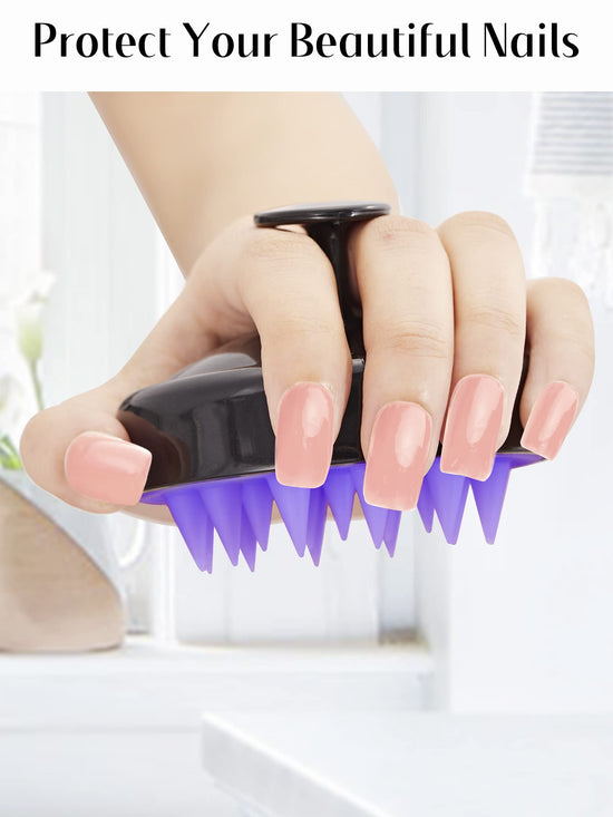 HEETA scalp massager — soft silicone scrubber for hair growth and relaxation