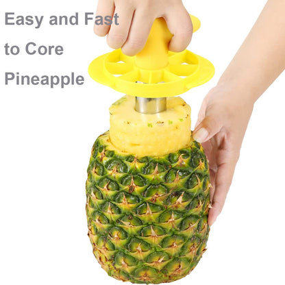SameTech core pit remover — stainless steel pineapple peeler and slicer cutter