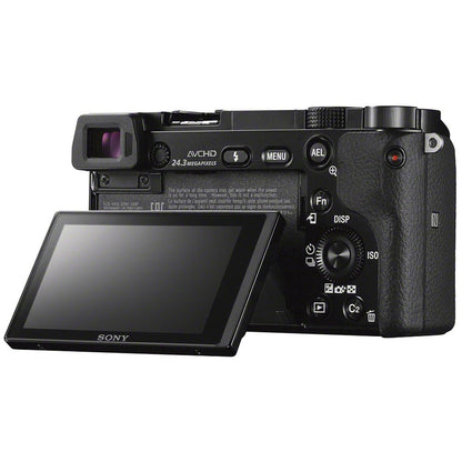 Sony Alpha a6000 digital camera with 16-50mm power zoom lens and 24.3MP sensor