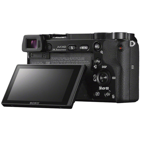 Sony Alpha a6000 digital camera with 16-50mm power zoom lens and 24.3MP sensor