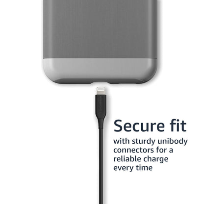 Electronic cable — MFi certified Lightning to USB A charger by Amazon Basics