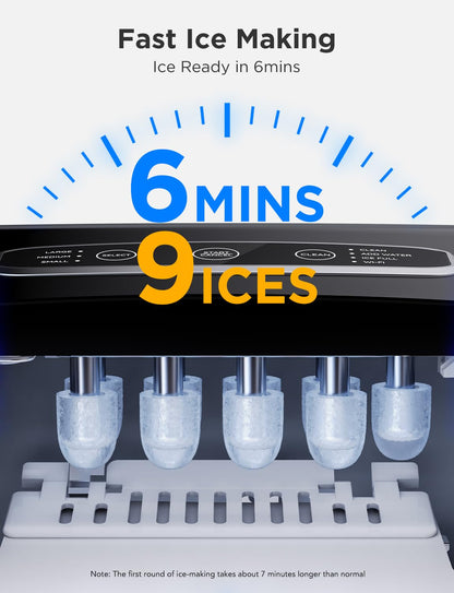 GoveeLife smart ice maker — Portable machine with self-cleaning feature and voice remote