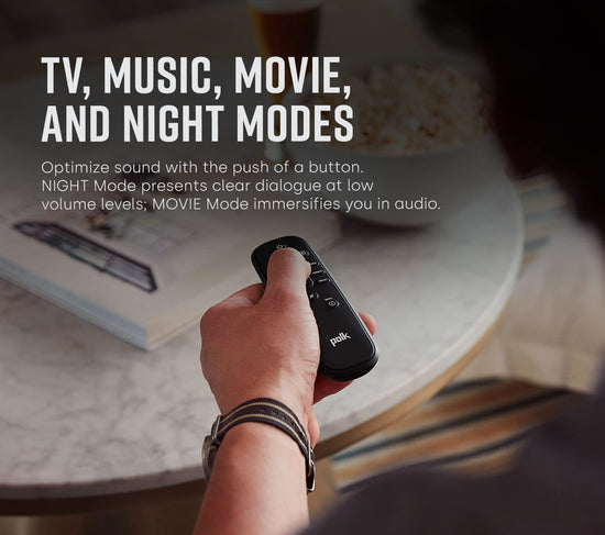 Polk Audio MagniFi Max SR speakers — surround sound bar with wireless subwoofer and voice control.
