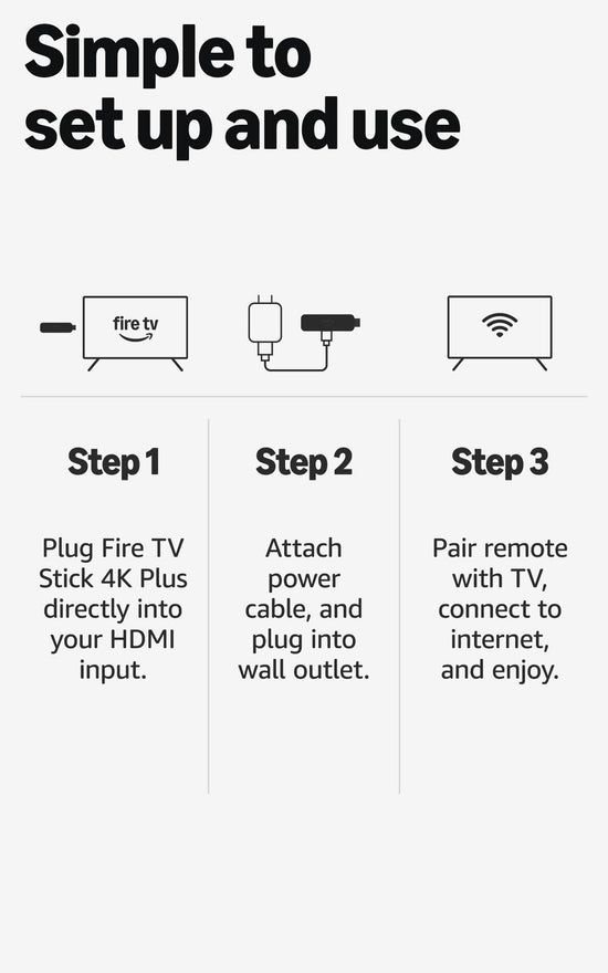 Amazon Fire TV Stick 4K Plus — AI-powered search and Wi-Fi 6 support