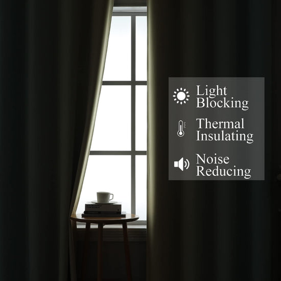 Curtain set — Estelar Textiler ombre blackout for bedroom, 2 panels