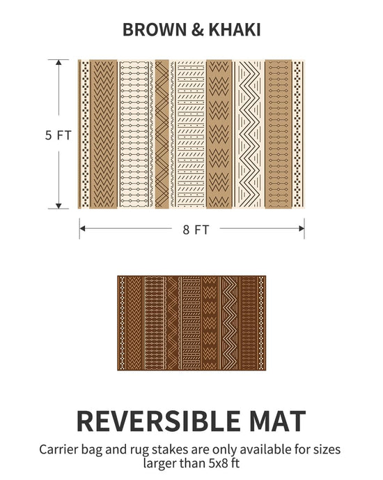 Outdoor rug - waterproof and reversible for indoor and outdoor use