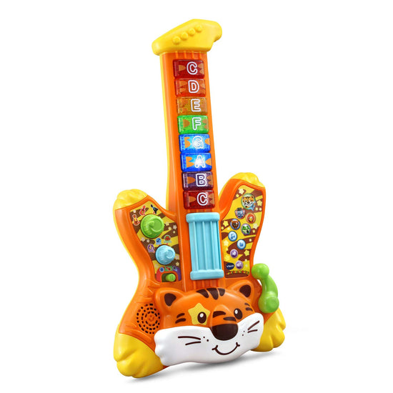 VTech musical instrument toy — Tiger Rock guitar with zoo jamz features