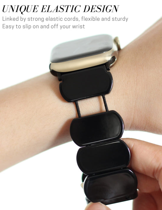 Watch band — Heesch tortoise stretchy design compatible with Apple Watch