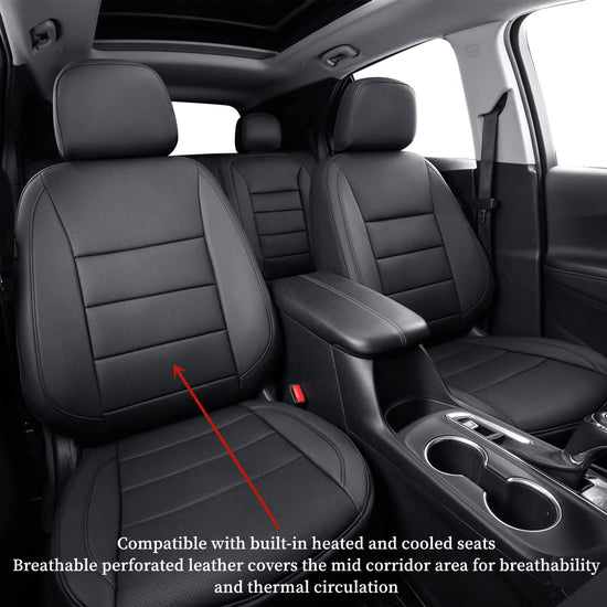 Vehicle seat cover — Waterproof leather for 2016-2024 Chevy Malibu models