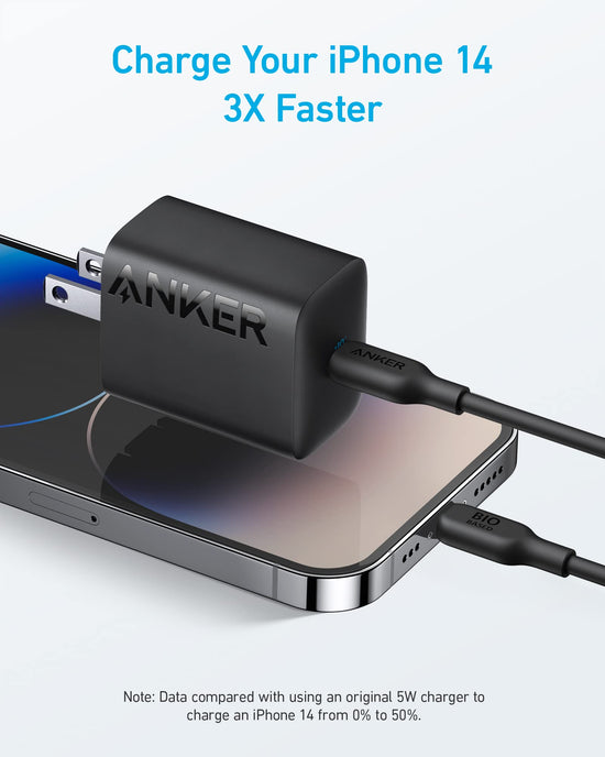Charging adapter — Anker 30W USB-C charger with foldable design, 2-pack