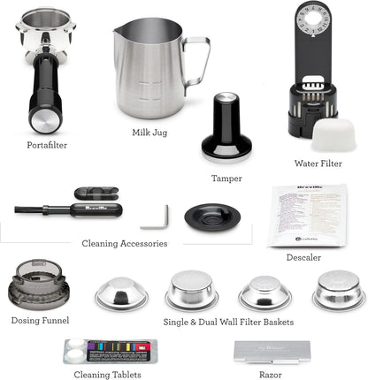 Breville Barista Pro — Espresso machine with built-in grinder and steam wand