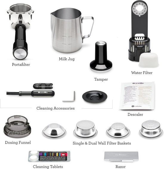 Breville Barista Pro — Espresso machine with built-in grinder and steam wand