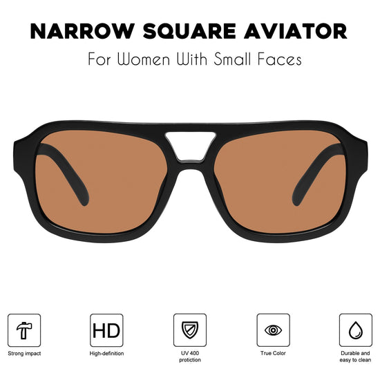 mosanana aviator sunglasses for women with small face narrow style MS52362