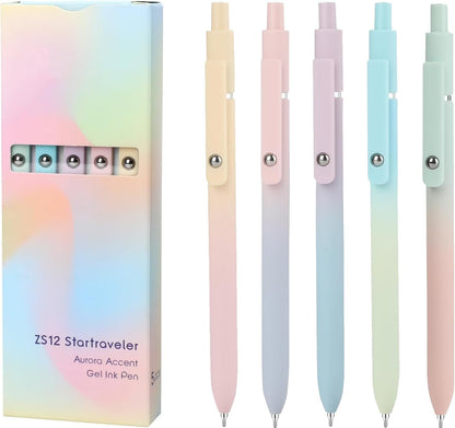 Vanhench gel pens — 0.5mm fine point black pens for office and school supplies
