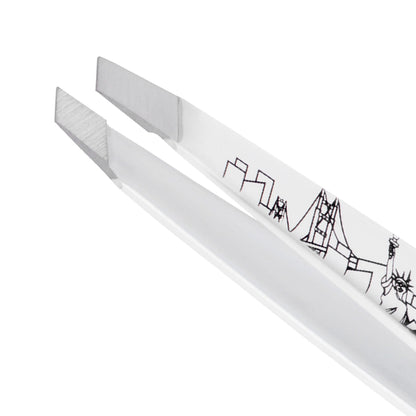 Tweezerman slant tweezer - stainless steel design