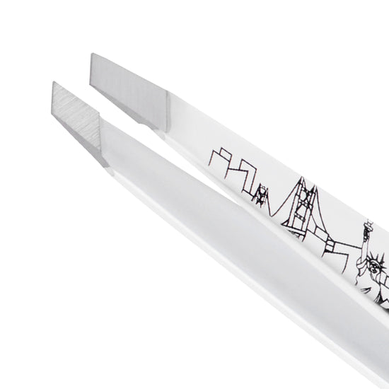 Tweezerman slant tweezer - stainless steel design