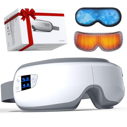 Burrki Eye Massager with Heat and Cooling, Massaging Eye Mask