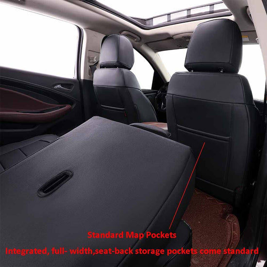 EKR vehicle seat covers - Custom fit for Buick Encore 2013-2022, faux leather black