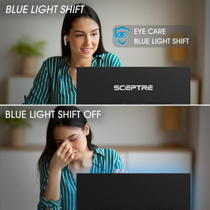 Sceptre 24-inch monitor — 1080p LED with built-in speakers and 99% sRGB