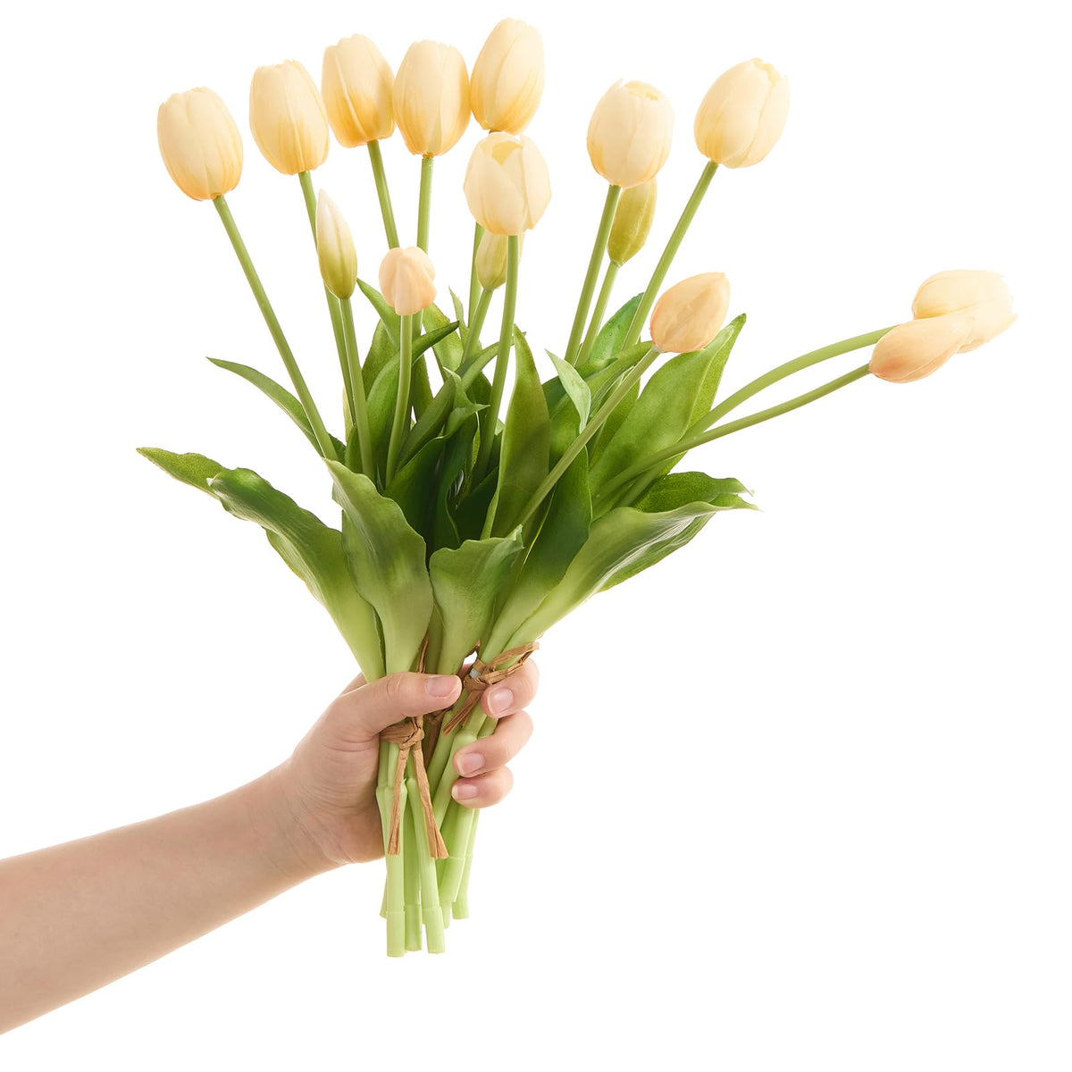 Amore Florals artificial tulip bouquet - real touch latex design in purple