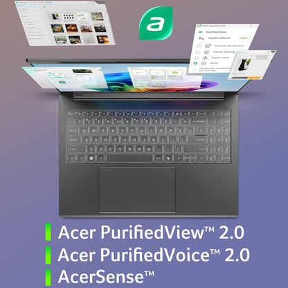 acer Aspire 16 AI Copilot+ notebook computer - 16 inch WUXGA multi-touch display
