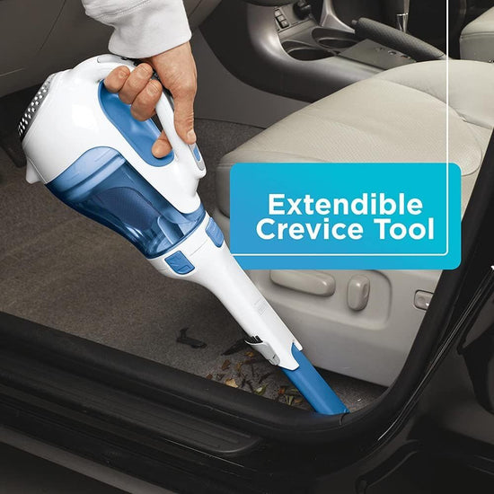 BLACK+DECKER dustbuster handheld vacuum — Cordless and portable 12V design with extendable nozzle