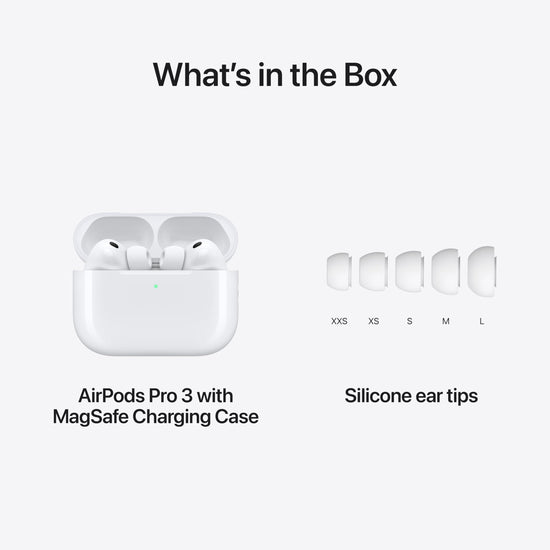 Apple AirPods Pro 3 headphones — Active noise cancellation and heart rate sensing