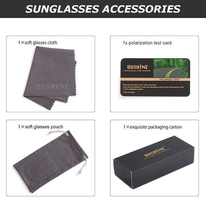 DUSHINE sunglasses — polarized retro style with UV400 protection