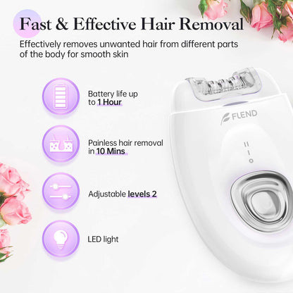 Epilator,Epilator for Women,Facial Hair Removal for Women Rechargeable,2 Speeds Hair Removal Device with 36 Tweezers,Hair Removal Device Legs/Face/Bikini/Arms,Epilator for face Smooth Skin