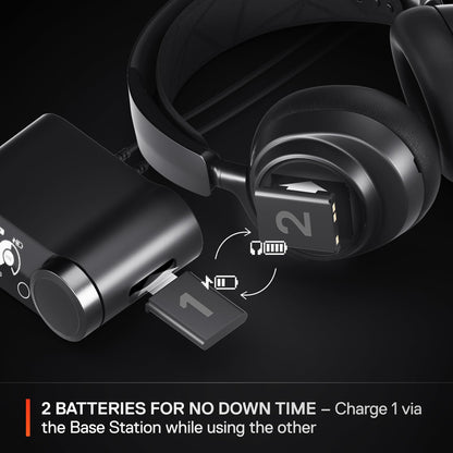 SteelSeries Arctis Nova Pro wireless headphones — multi-system compatibility
