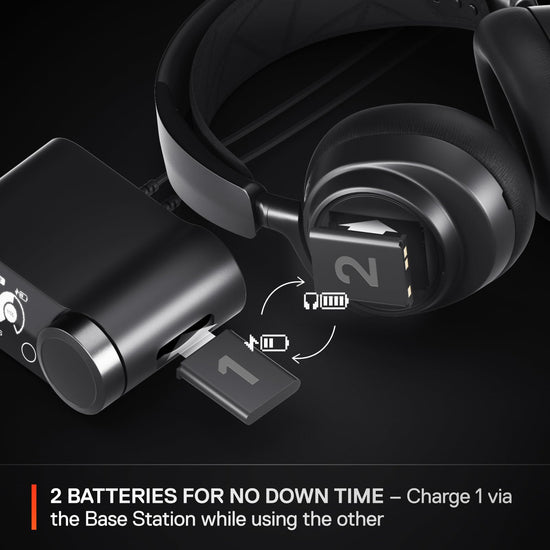 SteelSeries Arctis Nova Pro wireless headphones — multi-system compatibility