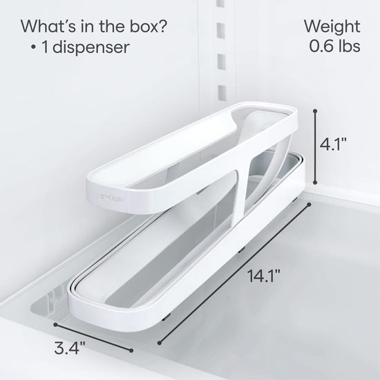 YouCopia storage rack — RollDown dispenser