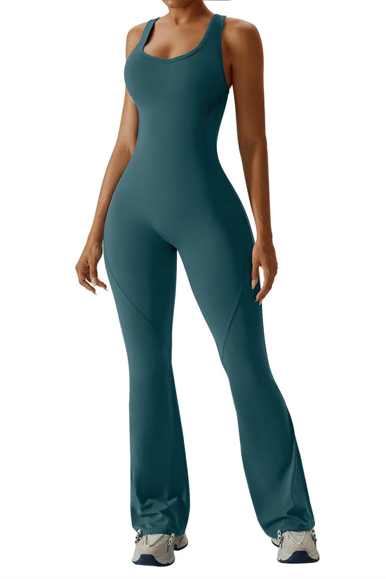 OEAK women's leotard with tummy control cutout and backless design