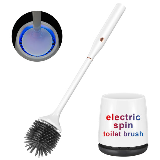 Electric cleaning brush — efficient toilet cleanerElectric cleaning brush — hygienic toilet cleaning solution.