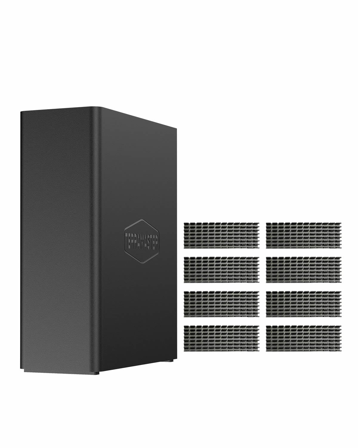 SYSTEM_CABINET - Terramaster F8 SSD Plus NAS with 8 bays and Intel Core i3 CPU 16GB RAM 10GbE port
