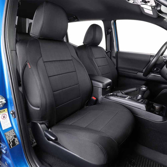 EKR Silverado seat covers - Custom fit neoprene for 2019-2026 Chevrolet Silverado 1500/2500/3500 rear row no armrest.