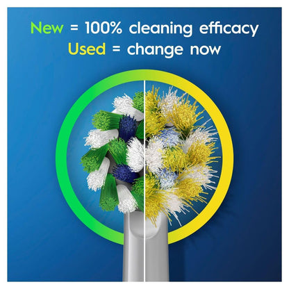 Oral-B toothbrush head — cross action design
