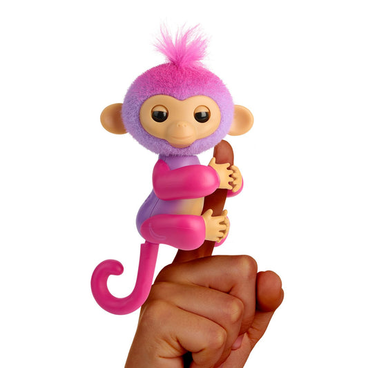 Fingerlings interactive baby monkey – reacts to touch with sounds and reactions - Charli (purple)