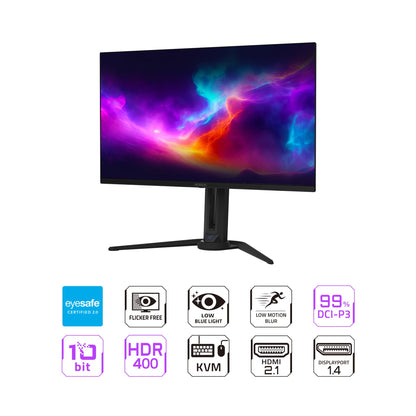 GIGABYTE - AORUS FO32U2-32 QD OLED monitor — UHD 3840x2160, 240Hz, Type C KVM