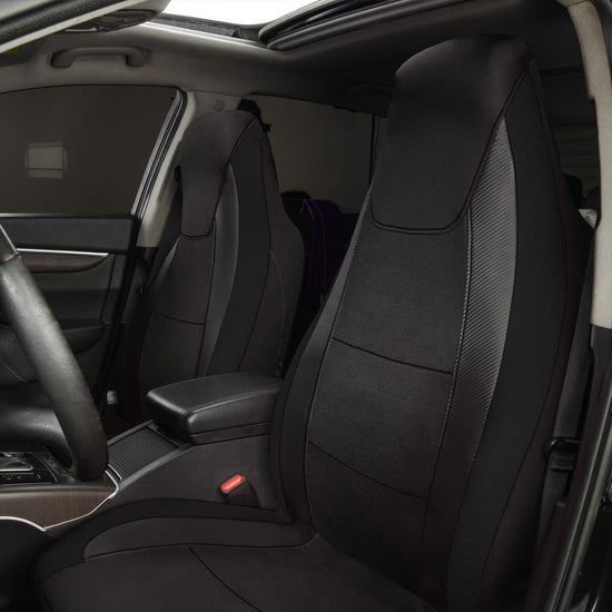 Vehicle seat cover — Carbon fiber air mesh fabric for high back bucket seats