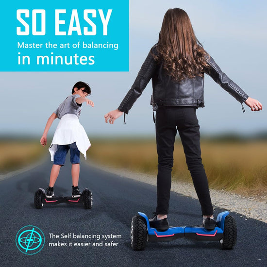 Gyroor Warrior self balancing electric vehicle with Bluetooth speakers and LED lights