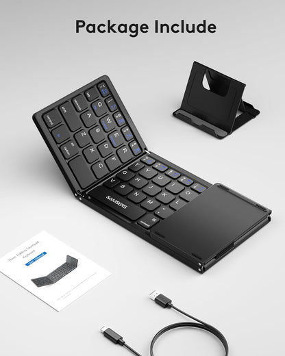 Samsers folding Bluetooth keyboard - compact design and portability