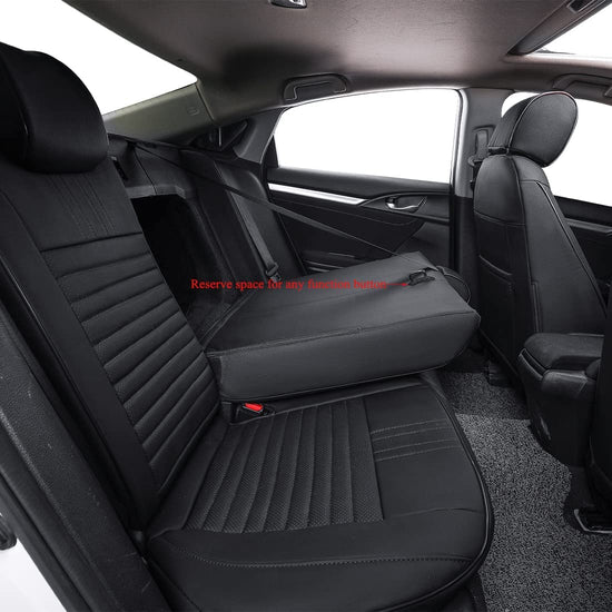 Vehicle seat cover — custom fit waterproof leather for Honda Civic sedan 2016-2021