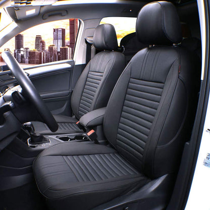 Vehicle seat cover — Custom fit for Nissan Pathfinder 2013-2021, leatherette black