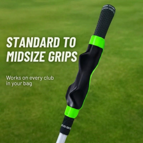 Crilano Golf Grip Trainer,Right Hand Golf Club Grip Swing Training for Improved Hand Positioning Improve Swing Consistency (Green)