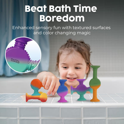 BUNMO bath toy — connect and build for hours of creative fun and skill development
