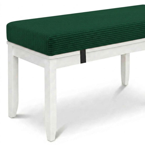 FGZTSZRWG bench cushion - Non-slip indoor window seat with washable cover, dark green 70x24x2in