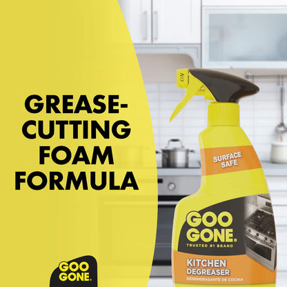 Goo Gone kitchen degreaser — effective formula for tough grease removal