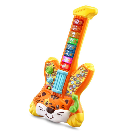 VTech musical instrument toy — Tiger Rock guitar with zoo jamz features